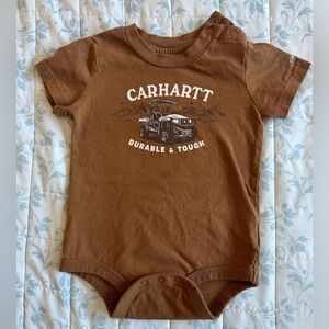 Carhartt Tan Baby Onesie